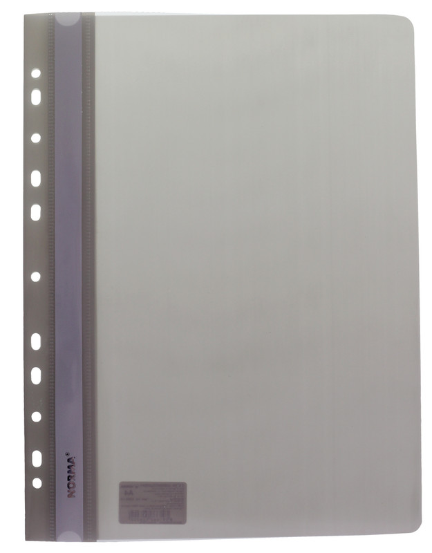 Папка-швидкозшивач NORMA (5262-10N), А4, PP, 120/160 мкм., сіра